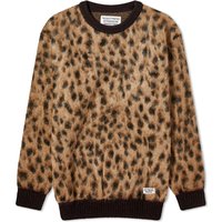 Sweater WACKO MARIA Leopard Mohair Knitted Jumper Brun | 23FW-WMK-KN12-BGE, 1