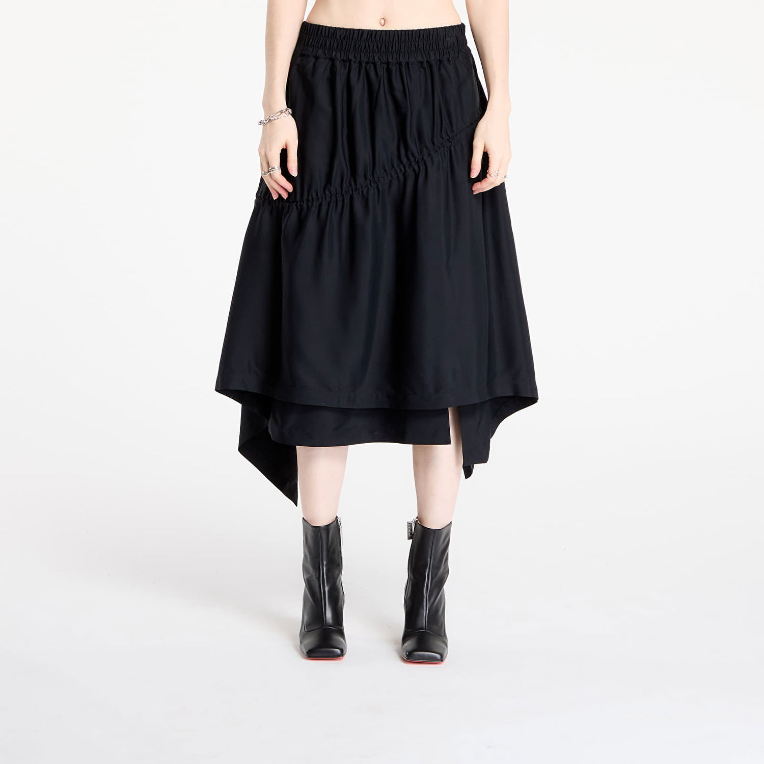 Nederdel Y-3 Y-3 Twill Skirt Sort | JX4753, 0