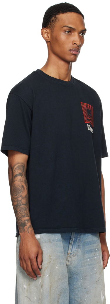 T-shirt Rhude Rhude Chevron Logo Graphic Tee Sort | RHPF25TT21012, 1