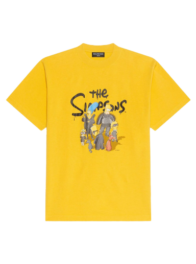 T-shirt Balenciaga The Simpsons x Small Fit T-Shirt Gul | 670943TLVG70720