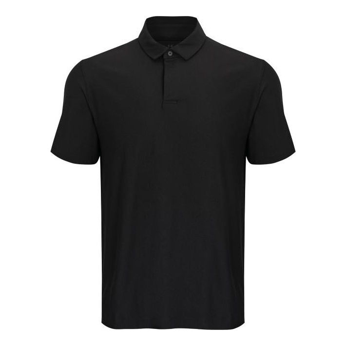 Polo skjorte Under Armour Luxe Performance Polo Sort | 1377362-001, 0