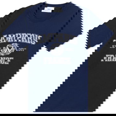 T-shirt AMI Paris Varsity Logo Tee Mørkeblå | HTS008-726-491, 0