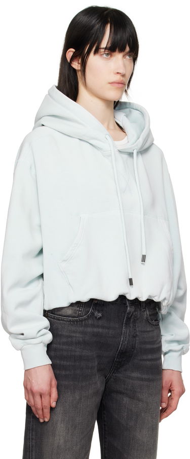 Sweatshirt R13 R13 Balloon Popover Cropped Hoodie Grøn | R13WK215-001BE, 1