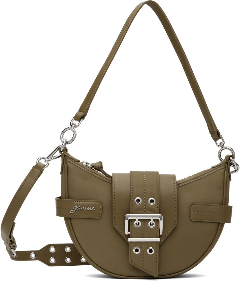 Skuldertaske GANNI GANNI Bucky Small Crossbody Bag Grøn | A6363