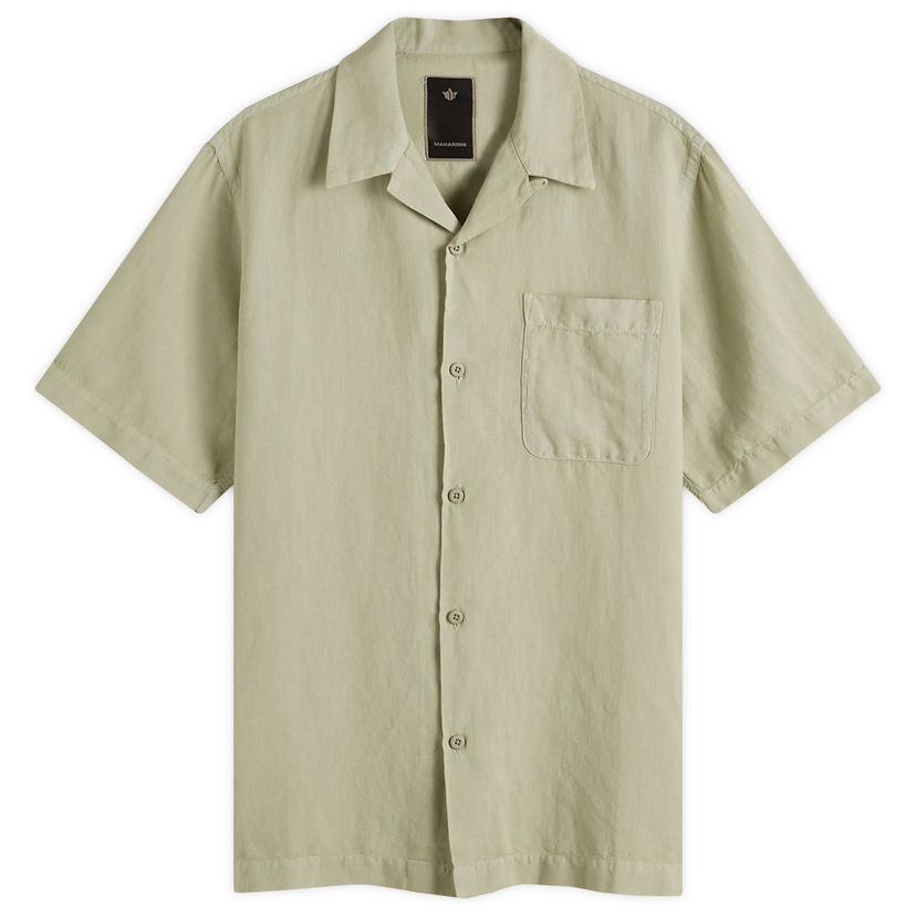 Skjorte Maharishi Maharishi Hemp Vacation Shirt, Size Large Grøn | 5211-SAG
