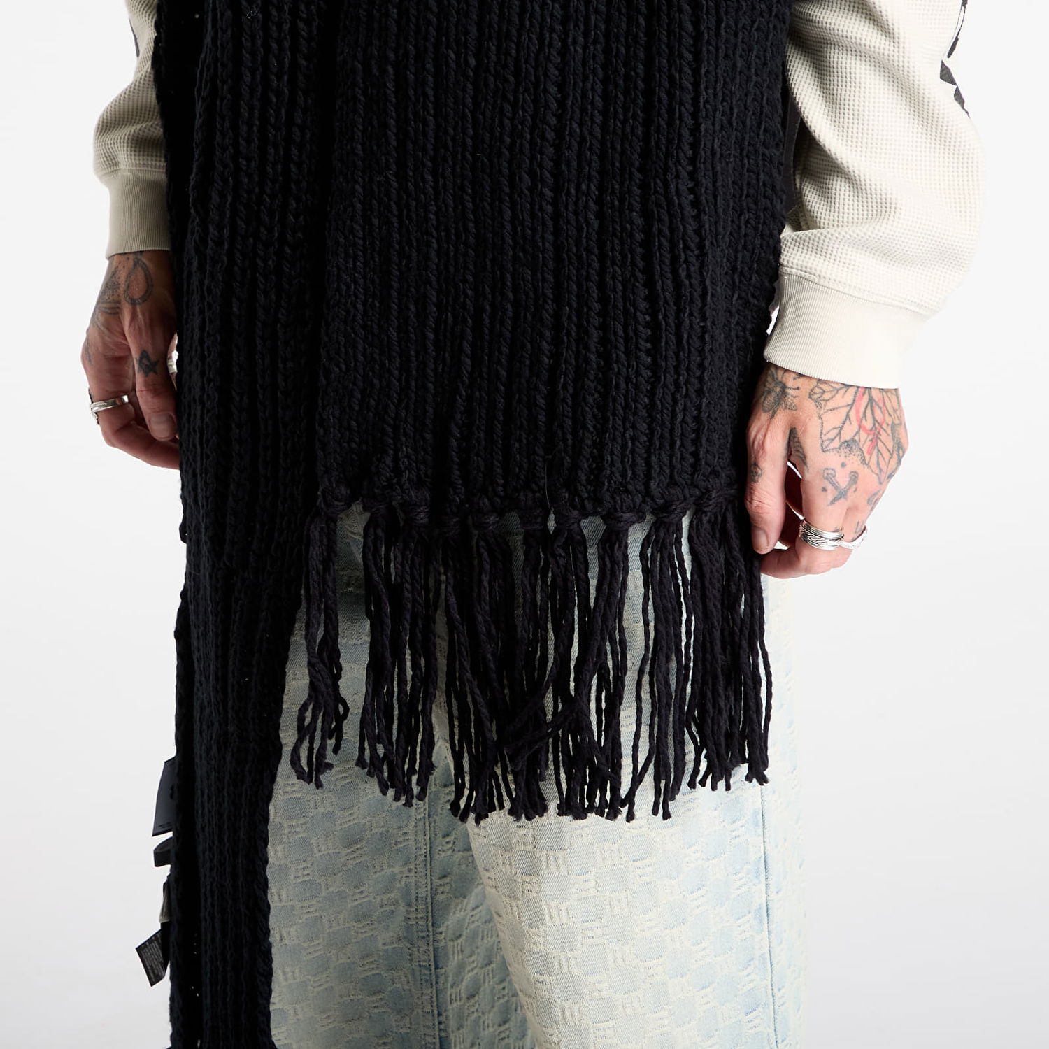 Tørklæde Y-3 Y-3 Chunk Scarf Universal Sort | JX8302, 1