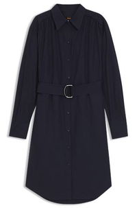 Cotton Poplin Midi Shirtdress