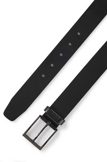 Bælter BOSS Leather Belt with Logo Keeper undefined | 50491852, 1