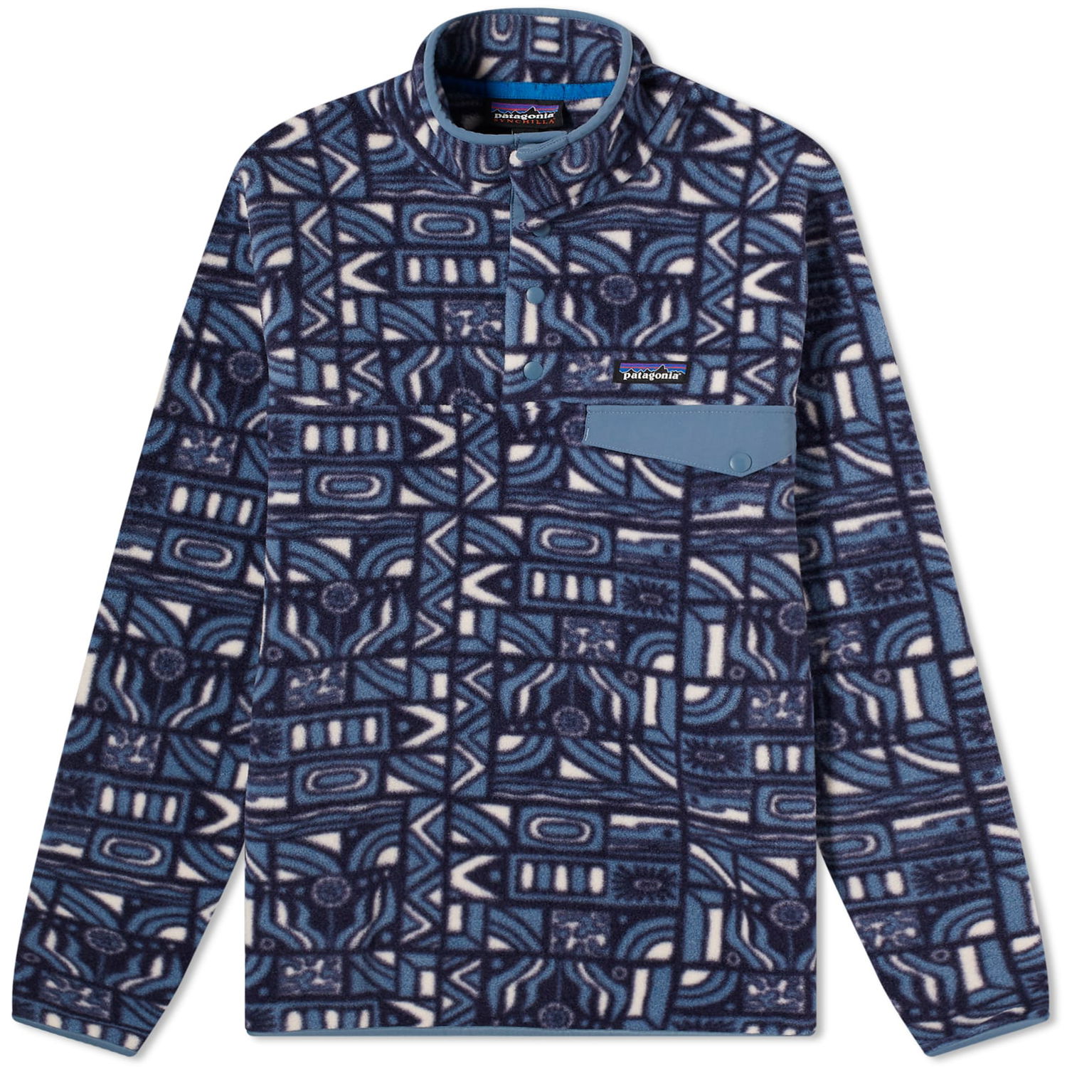 Sweatshirt Patagonia Lightweight Synchilla Snap-T Pullover Fleece Mørkeblå | 25551-NVNY, 0