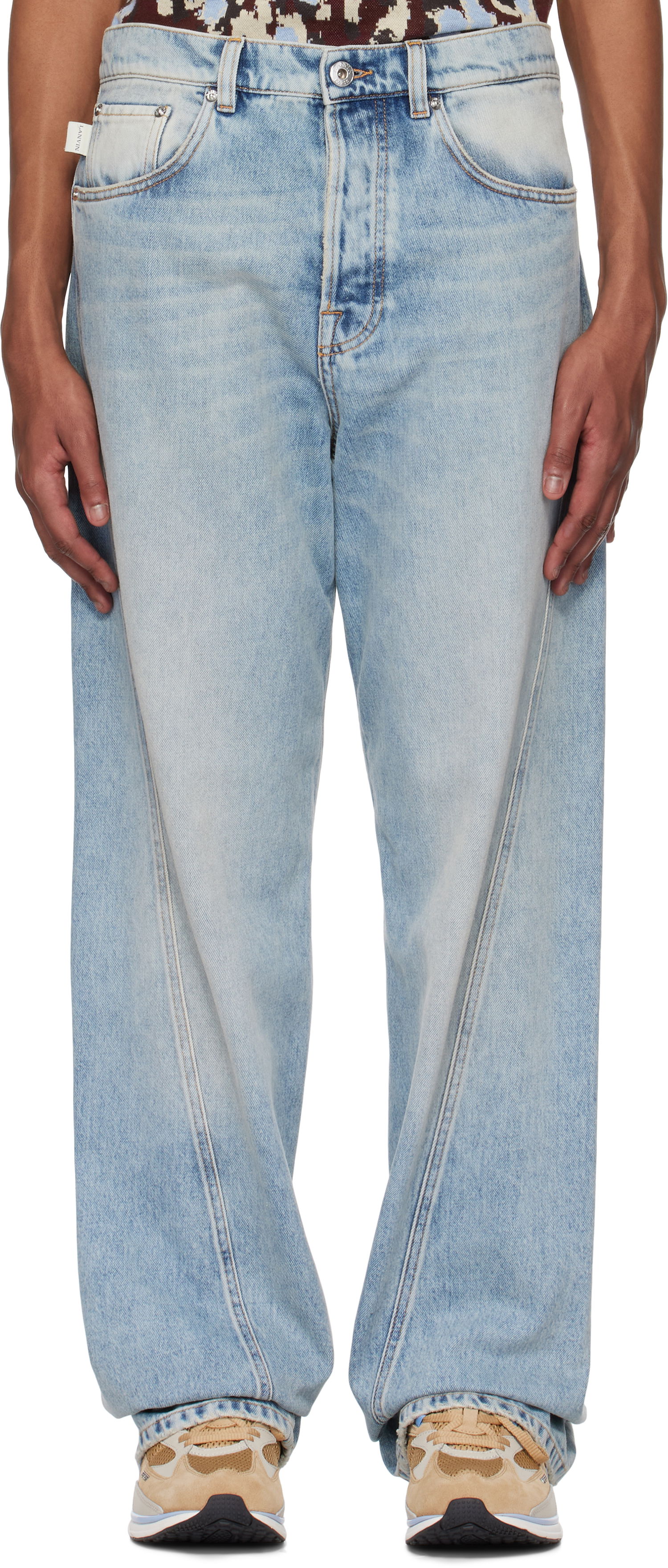Jeans LANVIN Lanvin Twisted Straight-Leg Jeans Blå | RM-TR0051-D087-P25, 0