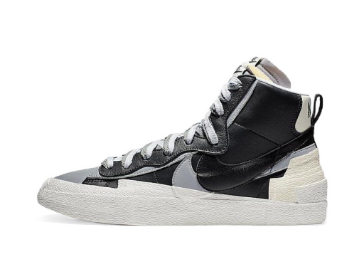 Limited Edition Nike sacai x Blazer Mid "Black Grey" Sort | BV0072-002