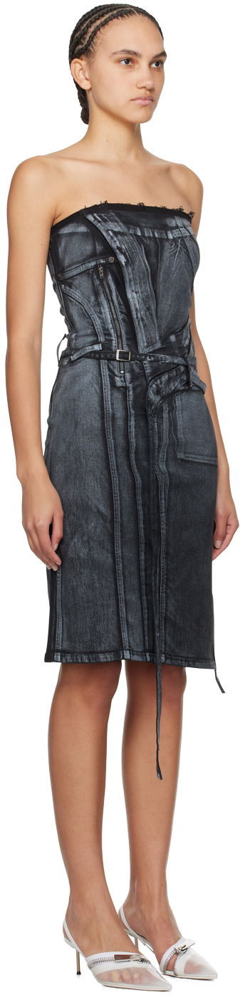 Kjole Ottolinger Ottolinger Belted Denim Minidress Blå | 1704912, 1
