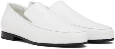 Tøj TOTEME TOTEME 'The Croco Oval' Loafers Hvid | 234-WAS813-LE0023, 3