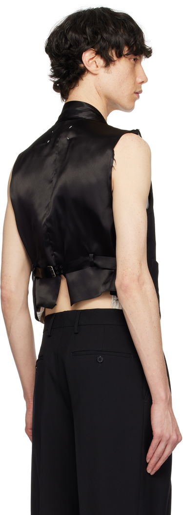 Vest Maison Margiela Maison Margiela Raw Edge Waistcoat Sort | S50FB0110 S53915, 2