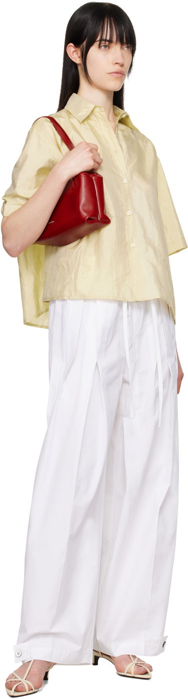 Bukser Jil Sander Jil Sander Wide-Leg Trousers Hvid | J02KA0221_J45002, 3