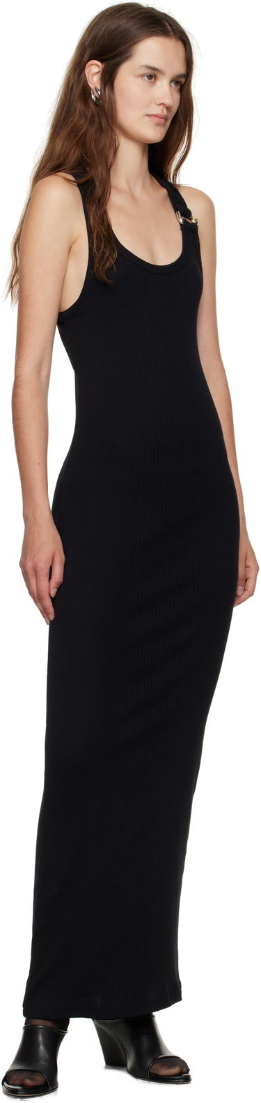 Kjole Jean Paul Gaultier Jean Paul Gaultier 'The Piercing' Maxi Dress Sort | 25/03-W-DR067-J014-00, 3