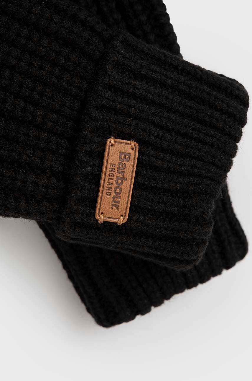 Handsker Barbour Saltburn Knitted Gloves Sort | LGL0132, 1