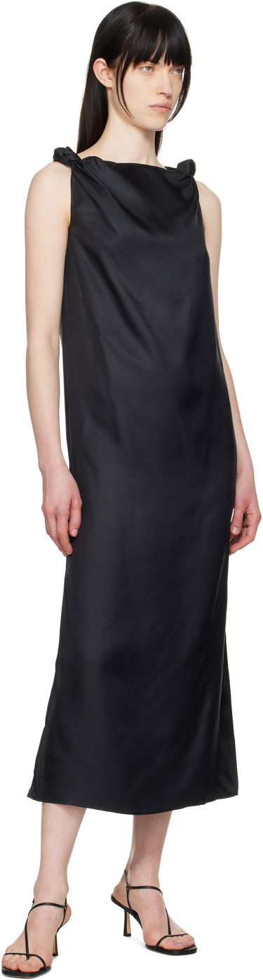 Kjole Loulou de Saison Loulou de Saison Moun Midi Dress Sort | MOUN, 3