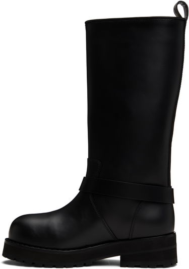 Tøj Off-White Off-White Off Track Leather Boots Sort | OWIE045C99LEA0011072, 2