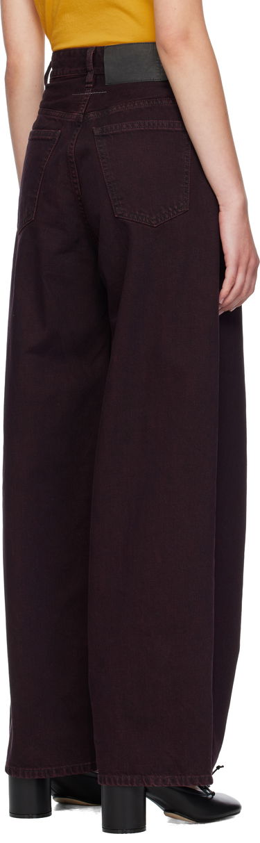 Jeans Maison Margiela MM6 Maison Margiela Wide-Leg Jeans Bourgogne | S52LA0264 M30032, 2