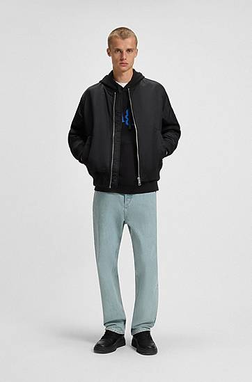 Sweatshirt BOSS HUGO Diraggy Puff Print Hoodie Sort | 50542796, 1