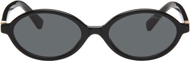 Solbriller Miu Miu Miu Miu Regard Round Sunglasses Sort | 0MU 04ZS 8056597989275, 0