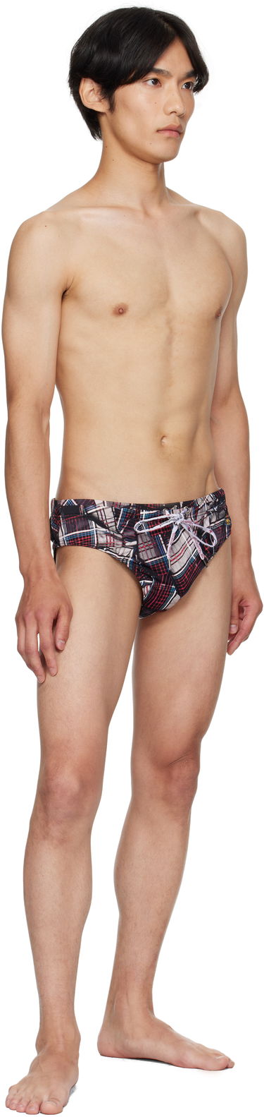 Badetøj Vivienne Westwood Vivienne Westwood Draped Tartan Swim Briefs Flerfarvet | 81010006-J0099-, 3