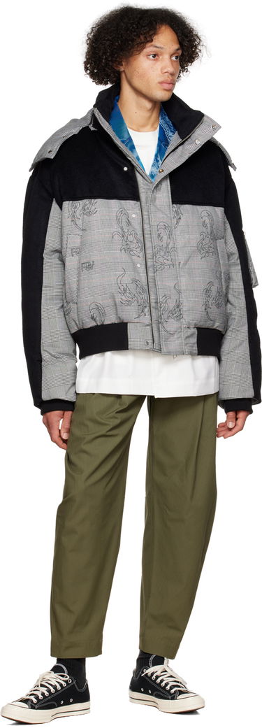 Puffer jakke Feng Chen Wang Feng Chen Wang Houndstooth Down Jacket Flerfarvet | FUF14JK08, 3