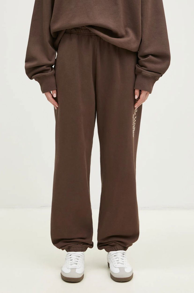 Joggingbukser Sporty & Rich Sporty & Rich H&W Crest Sweatpants Brun | PA036512242BR03