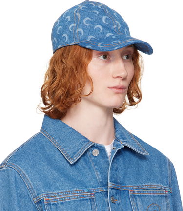 Kasket Marine Serre Marine Serre Moon Denim Baseball Cap Blå | UHG048A CDEN0002, 3
