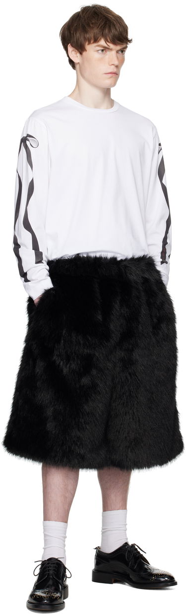 T-shirt Simone Rocha Simone Rocha Ribbon Bow Tail Long Sleeve T-Shirt Hvid | 5194P54-M 0569, 4