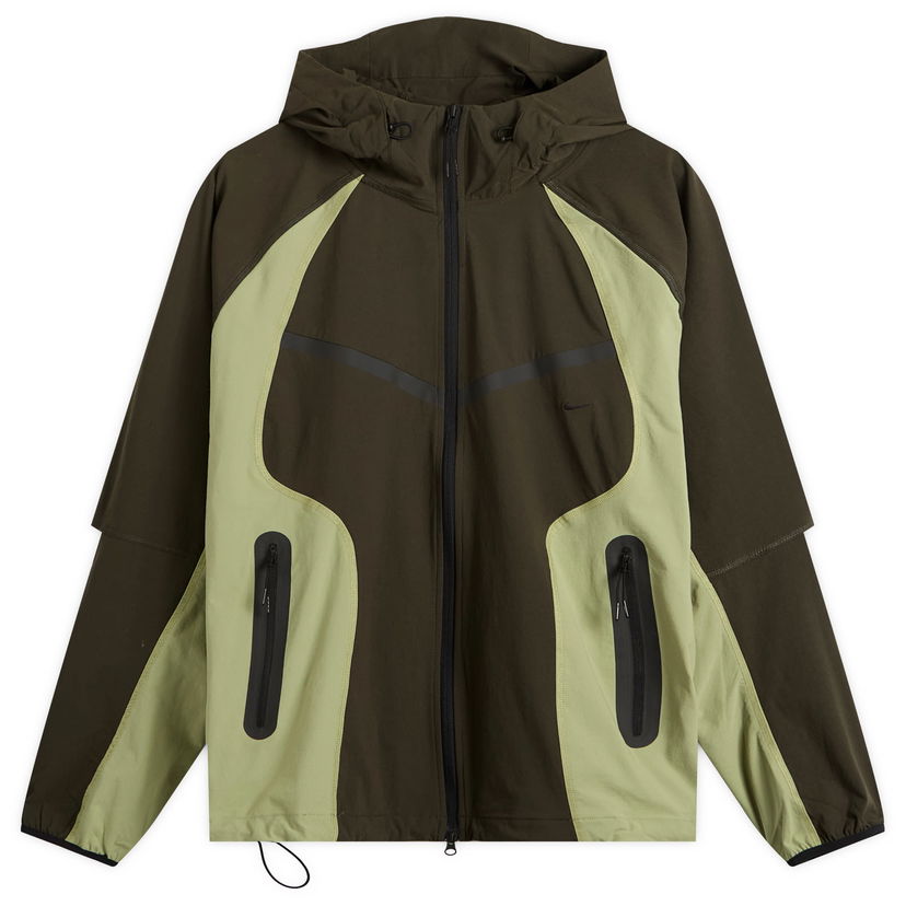 Vindjakke Nike Tech Woven Full Zip Hooded Jacket Grøn | IH8461-355