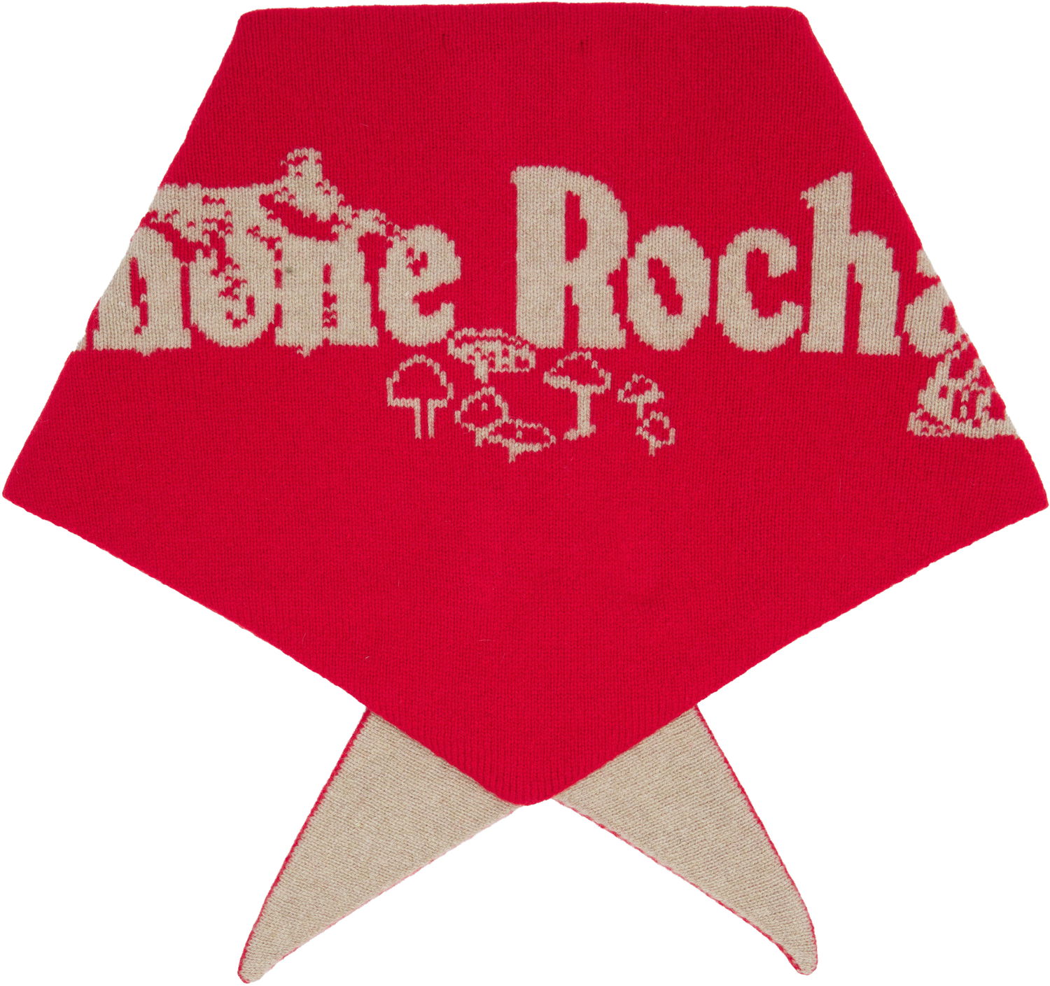 Tørklæde Simone Rocha Simone Rocha Graphic Logo Knit Neckerchief Flerfarvet | KIMK3MD 0669, 1