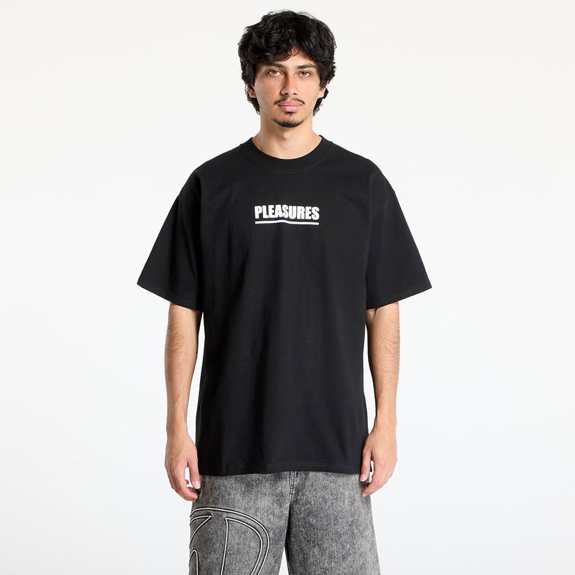 T-shirt Pleasures PLEASURES Scripture T-Shirt Sort | P25SU050 BLACK