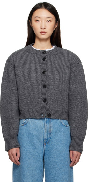 Sweater Róhe Róhe Statement Shoulder Cardigan Grå | 416-23-312, 0