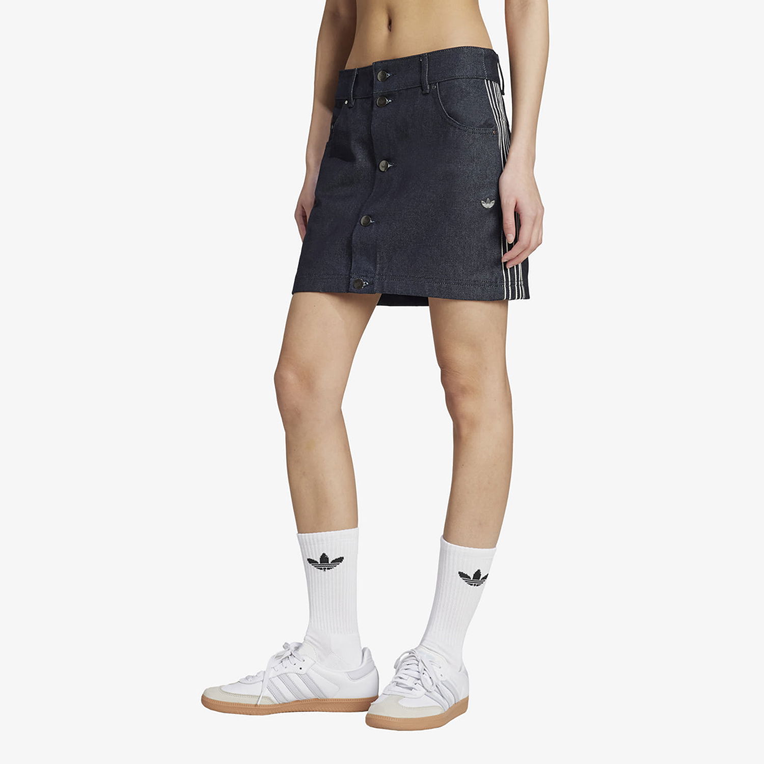 Nederdel adidas Originals Denim Skirt Blå | JJ3147, 0