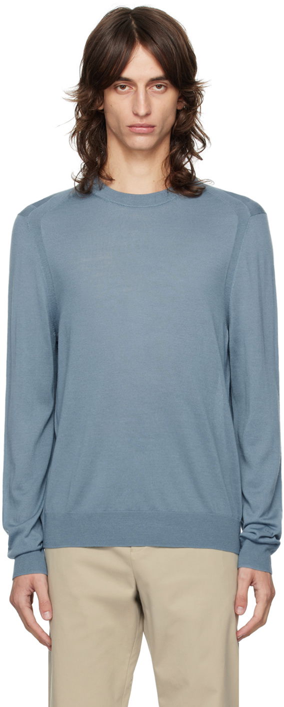 Sweater Paul Smith Paul Smith Crewneck Sweater Blå | M1R-562X-M02093-42, 0