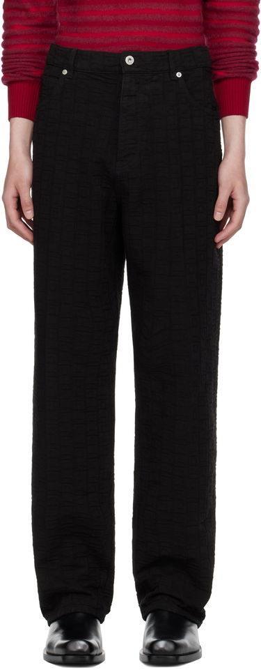 Bukser FERRAGAMO Ferragamo Monogram Five-Pocket Pants Sort | 782902, 0