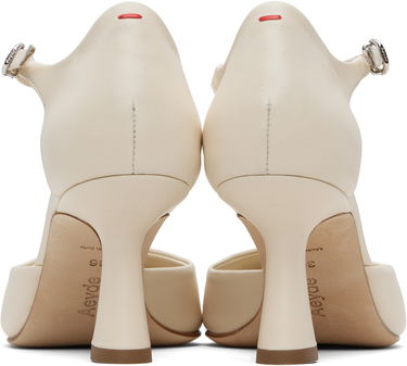Tøj Aeyde Aeyde Salvi Ankle Strap Heels Hvid | A11-PU-VDHP75ST167-SS25-100-007, 1