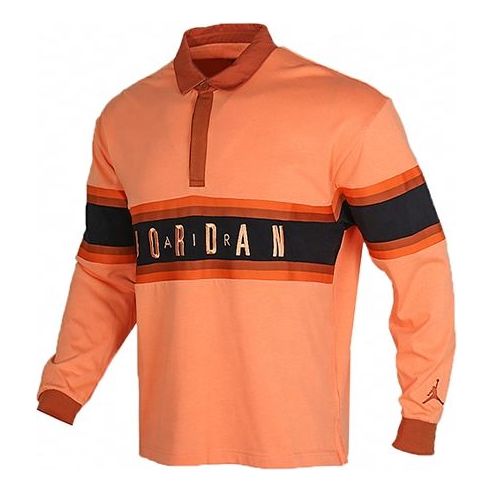 Polo skjorte Jordan Jordan Long Sleeve Polo Shirt Orange | BQ5670-854