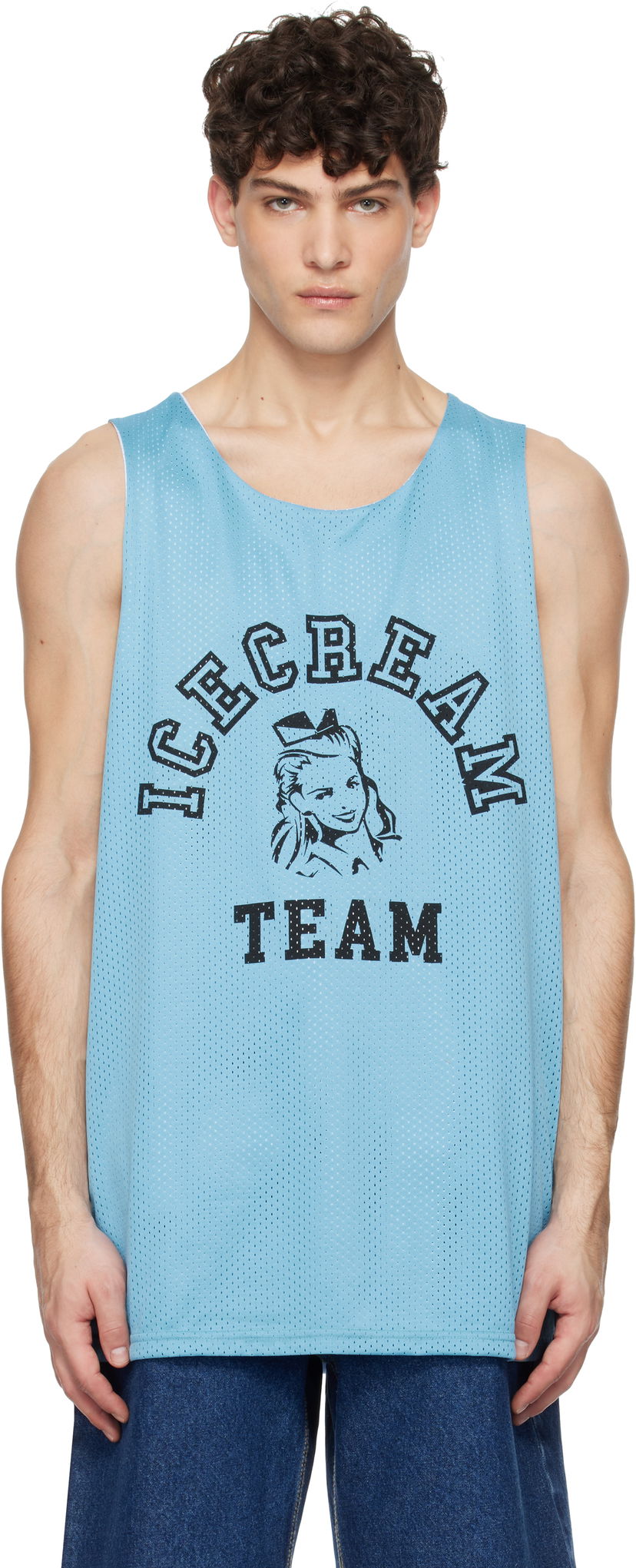 Tanktop BBC IceCream ICECREAM 'Team' Reversible Mesh Tank Top Blå | IC24467