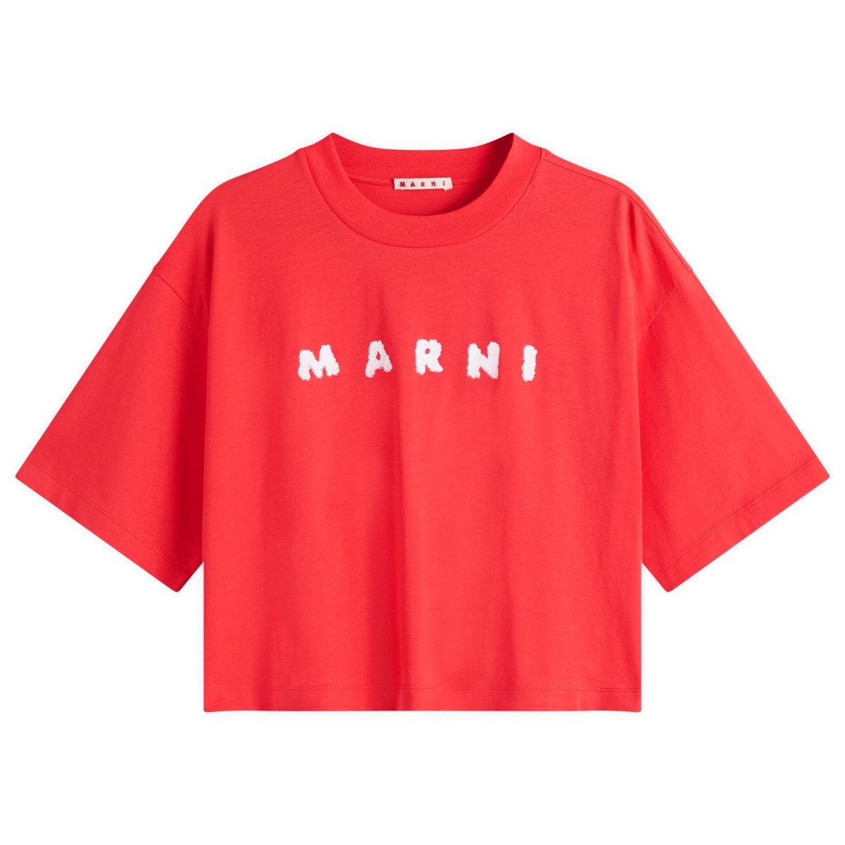 Crop top Marni Marni Women's Cropped Logo T-Shirt Rød | THJE0333P5, 1