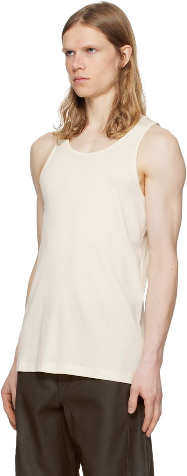Tanktop LEMAIRE Lemaire Cotton Tank Top Beige | TO1336 LJ1016, 3