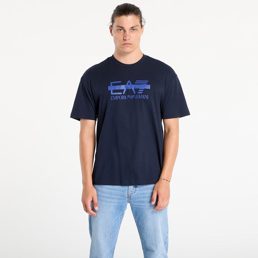 T-shirt Emporio Armani EA7 Emporio Armani Train Logo Series T-Shirt Mørkeblå | 7M001129AF10375UB102