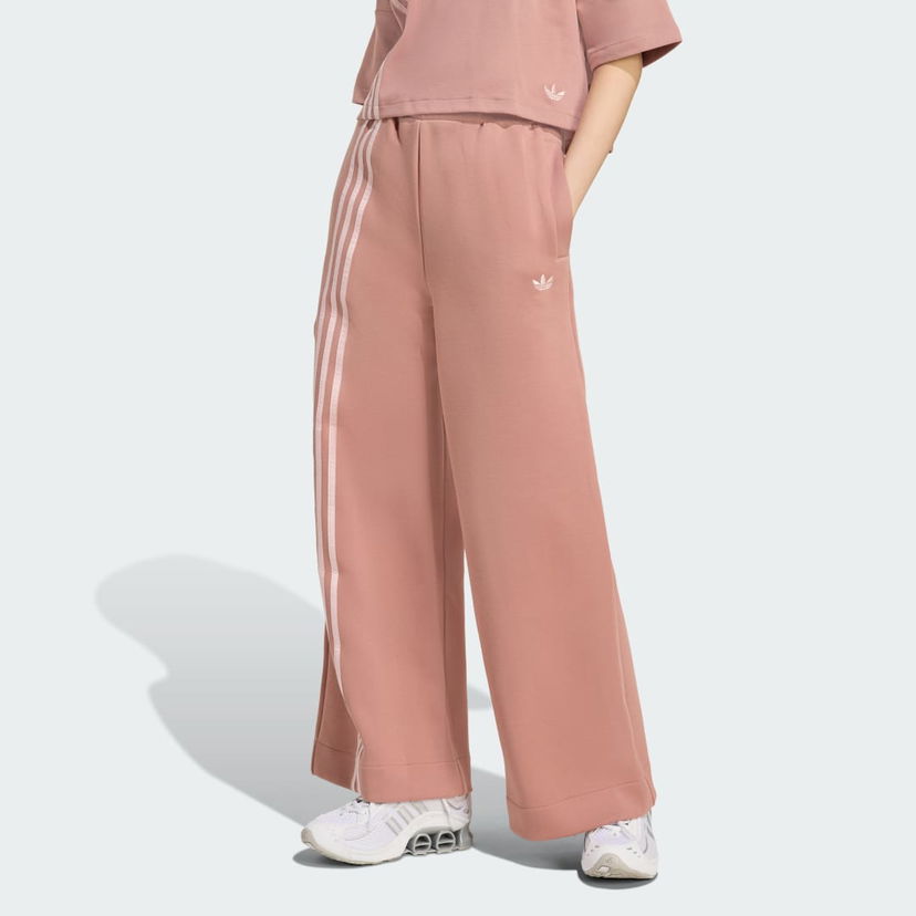 Bukser adidas Performance Off Placed 3-Stripes Wide Leg Pants Lyserød | JW3621