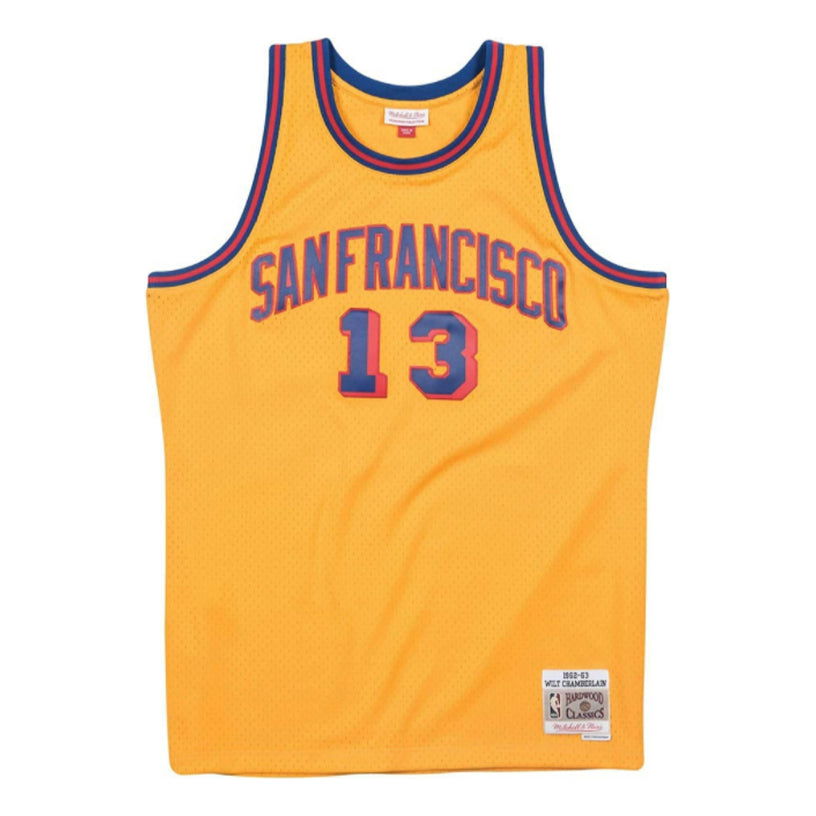 Jersey Mitchell & Ness San Francisco NBA Chamberlain Basketball Jersey Gul | SMJYAC18103-SFWLTGD62WCM