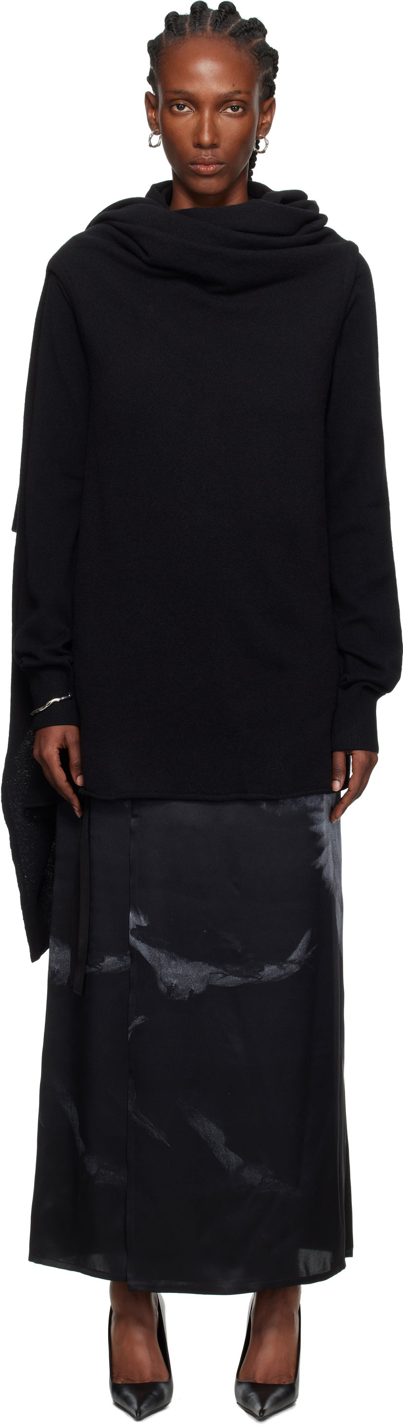 Sweater Ann Demeulemeester Ann Demeulemeester Nadine Turtleneck Sweater Sort | 2520-W-KN24-KN073-099
