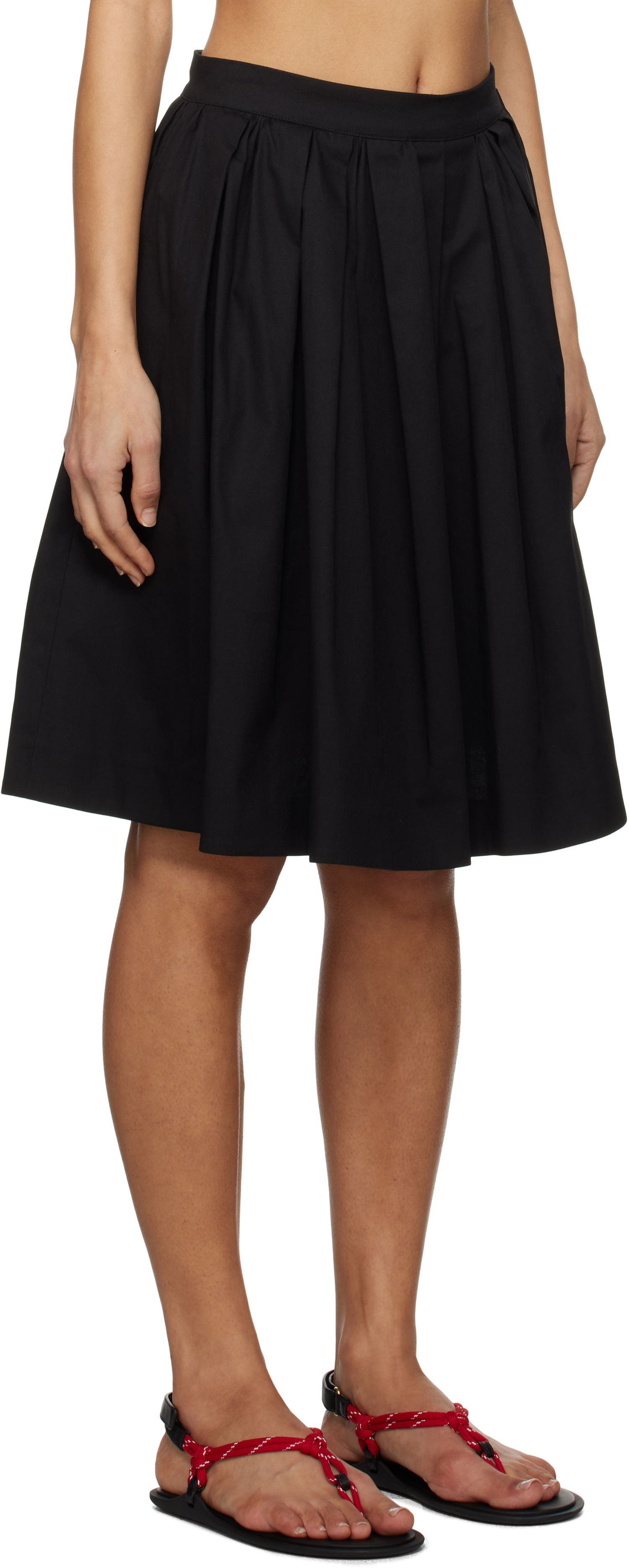 Nederdel MSGM MSGM Pleated Miniskirt Sort | 3841MDD12 257126, 1