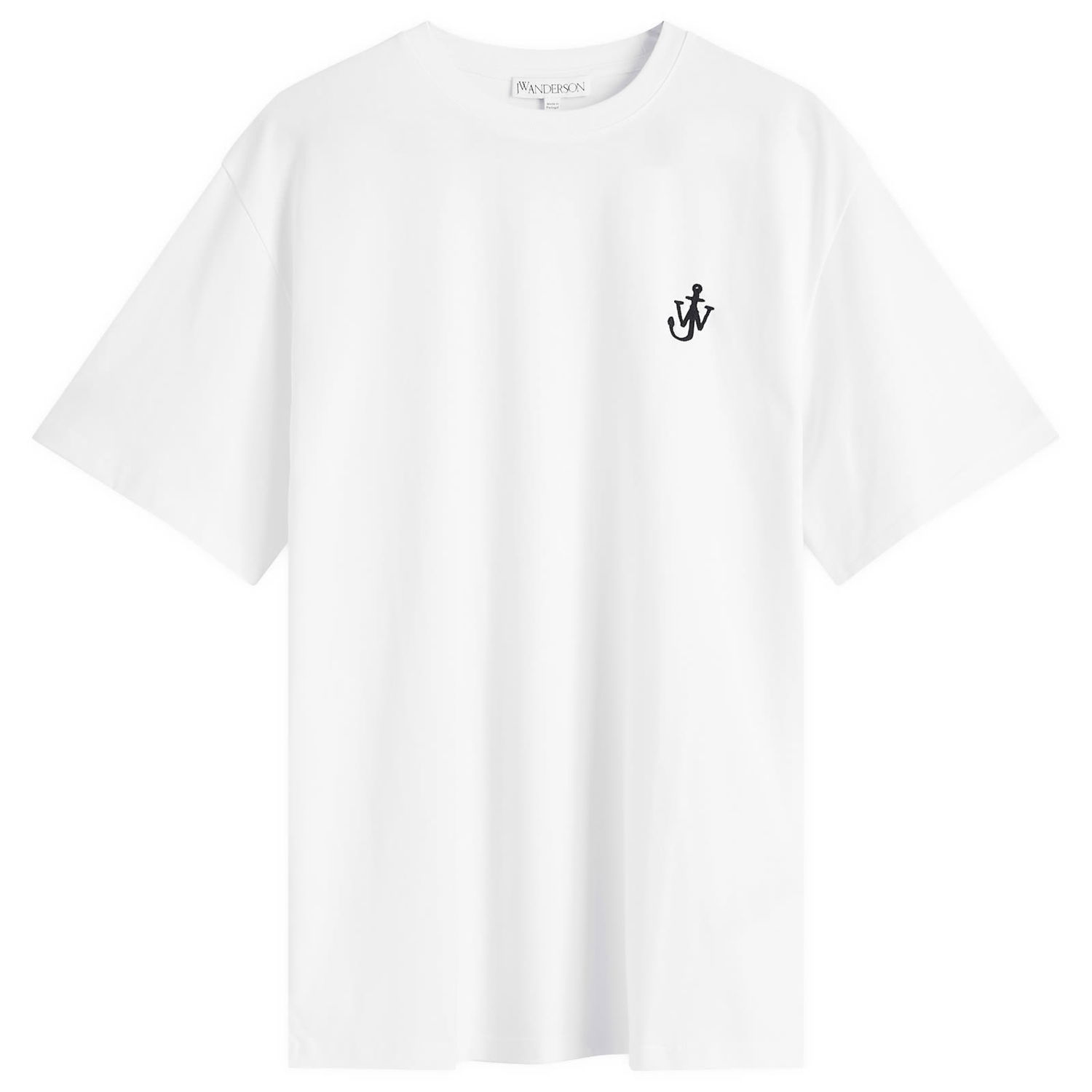 T-shirt JW Anderson Jersey Anchor Embroidery T-Shirt Hvid | JT0257-PG1510-001, 1