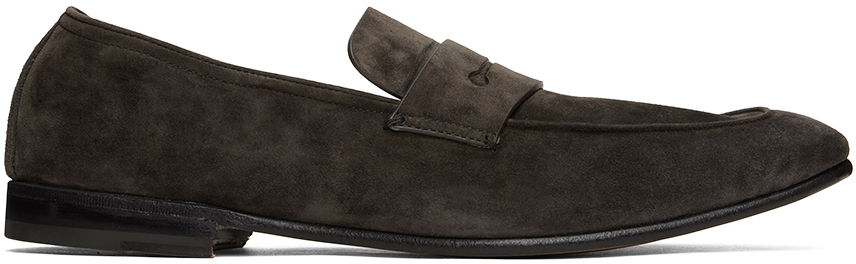 Tøj ZEGNA ZEGNA L'Asola Suede Loafers Grå | LHCAC-A4675Z-AFR, 0
